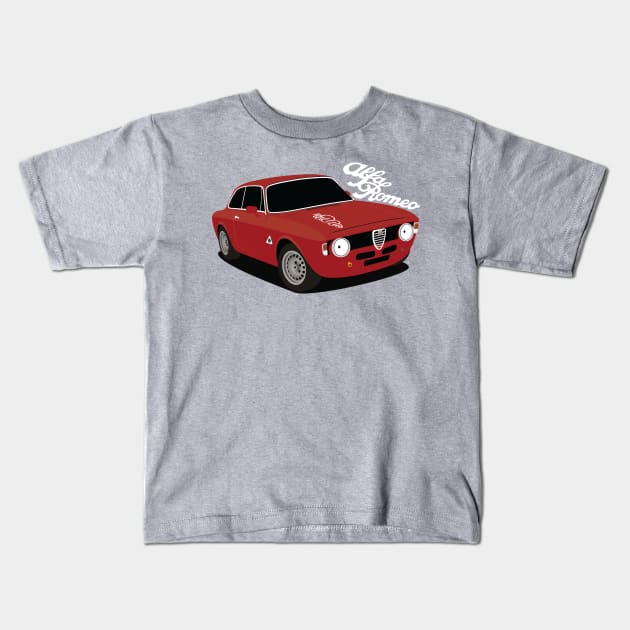 Alfa Romeo Giulia Sprint GTA Kids T-Shirt by AutomotiveArt